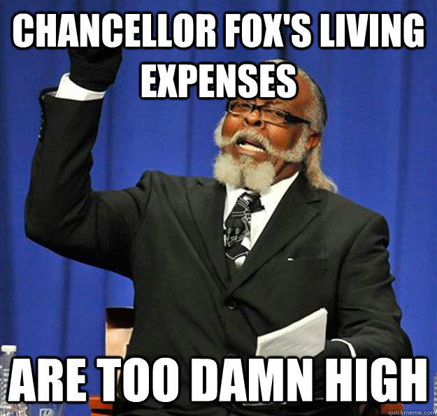 Chancellor Fox's living expenses are too damn high  Jimmy McMillan