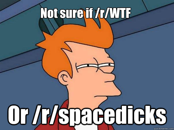 Not sure if /r/WTF Or /r/spacedicks - Not sure if /r/WTF Or /r/spacedicks  Futurama Fry