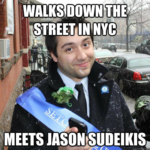 Walks down the street in nyc meets jason sudeikis - Walks down the street in nyc meets jason sudeikis  GreatLuckDanny