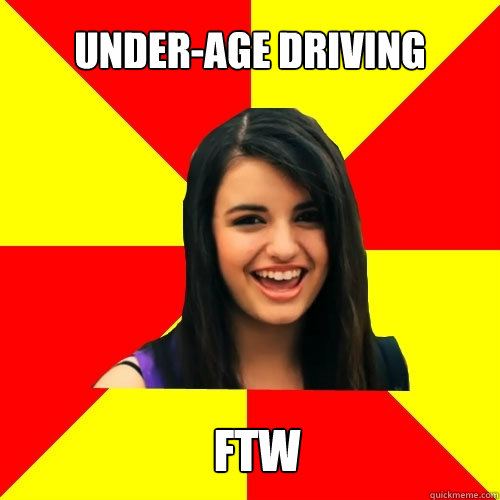 under-age driving ftw - under-age driving ftw  Rebecca Black