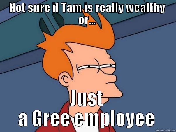 timmy tamm - NOT SURE IF TAM IS REALLY WEALTHY OR... JUST A GREE EMPLOYEE Futurama Fry