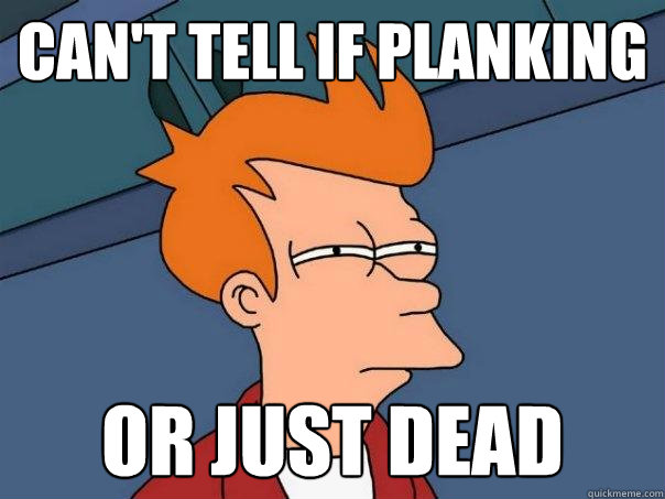 Can't tell if Planking Or just Dead  Futurama Fry