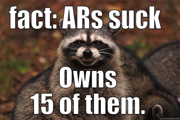 guns news - FACT: ARS SUCK  OWNS 15 OF THEM. Evil Plotting Raccoon