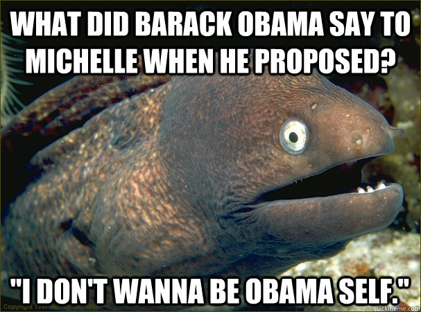 What did Barack Obama say to Michelle when he proposed? 