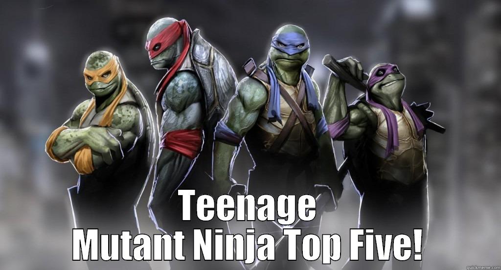 teenage mutant ninja top 5 -  TEENAGE MUTANT NINJA TOP FIVE! Misc