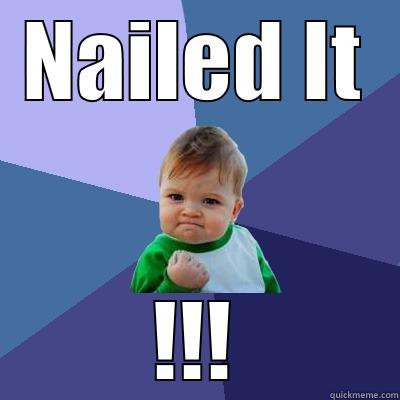 NAILED IT !!! Success Kid