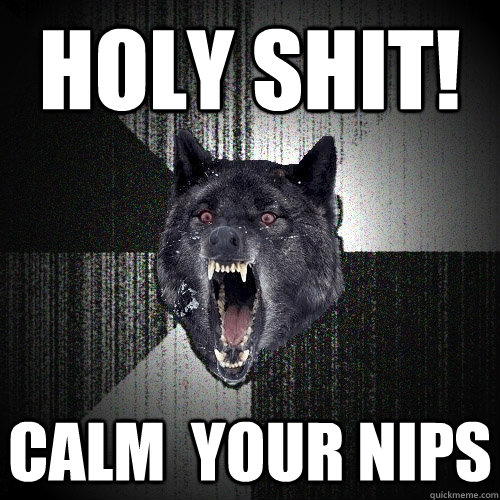 Holy SHIT! Calm  your nips  Insanity Wolf