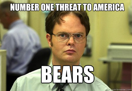 Number one threat to America BEARS - Number one threat to America BEARS  Schrute