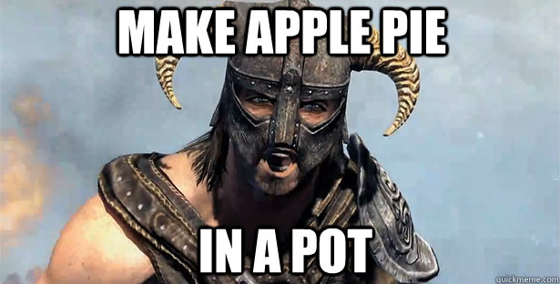 make apple pie in a pot  skyrim