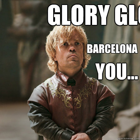 Glory Glory Barcelona you...  