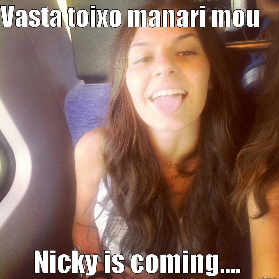 VASTA TOIXO MANARI MOU     NICKY IS COMING.... Misc