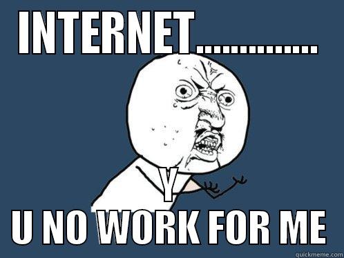 INTERNET.............. Y U NO WORK FOR ME Y U No