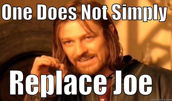 ONE DOES NOT SIMPLY  REPLACE JOE  Boromir