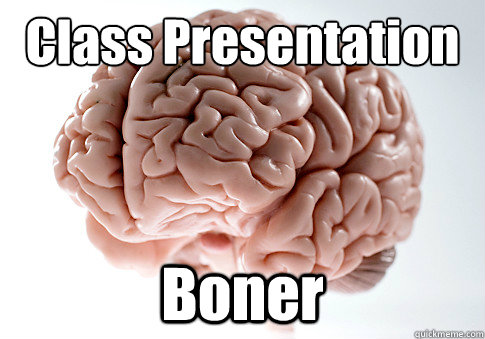 Class Presentation Boner  Scumbag Brain