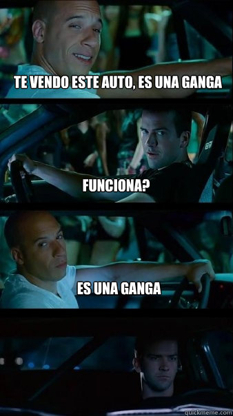 te vendo este auto, es una ganga Funciona? Es una ganga  Fast and Furious