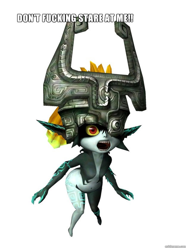 Don't fucking stare at me!!  Midna