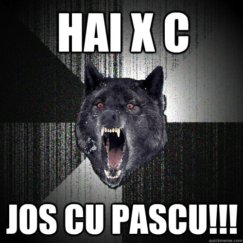 Hai X C jos cu pascu!!!  Insanity Wolf