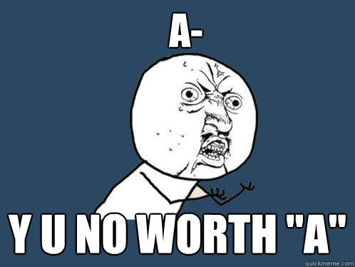 A- Y u no worth 