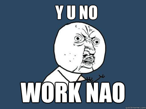 Y U NO WORK NAO - Y U NO WORK NAO  Y U No