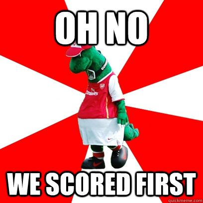Oh no We scored first  