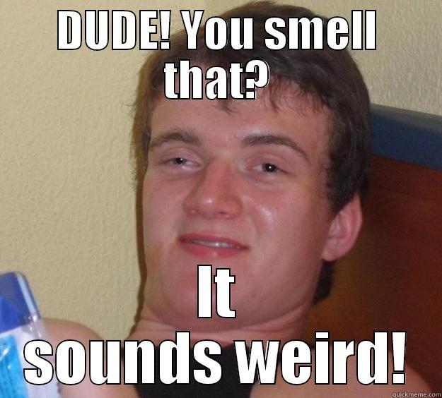 DUDE! YOU SMELL THAT? IT SOUNDS WEIRD! 10 Guy