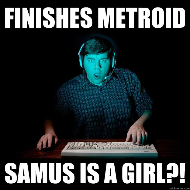 Finishes Metroid Samus is a Girl?!  Shocked Gamer