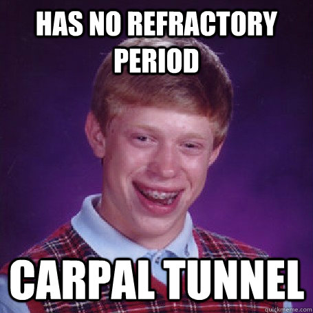 Has no refRactory period Carpal tunnel - Has no refRactory period Carpal tunnel  Misc