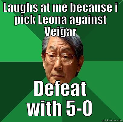 Once I had a nice 1v1 against a friend - LAUGHS AT ME BECAUSE I PICK LEONA AGAINST VEIGAR DEFEAT WITH 5-0 High Expectations Asian Father