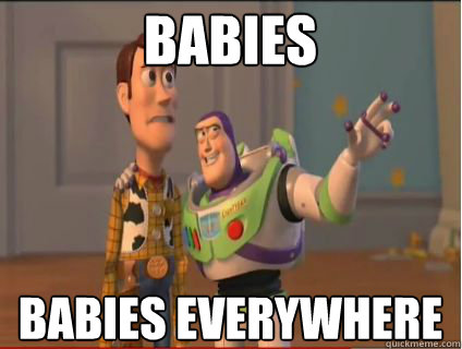 Babies babies everywhere  woody and buzz