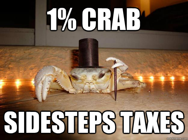 1% crab sidesteps taxes  Fancy Crab