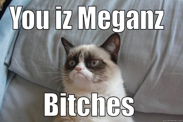 YOU IZ MEGANZ  BITCHES Grumpy Cat