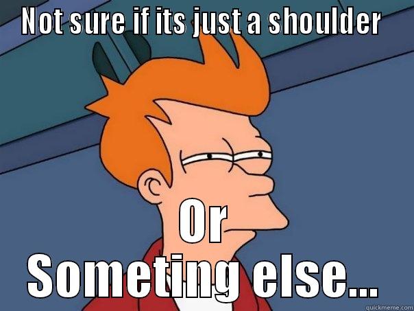 Just make sure - NOT SURE IF ITS JUST A SHOULDER  OR SOMETING ELSE... Futurama Fry