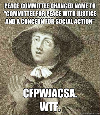 peace committee changed name to 