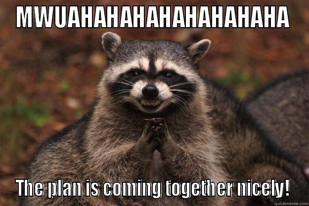 MWUAHAHAHAHAHAHAHAHA THE PLAN IS COMING TOGETHER NICELY! Evil Plotting Raccoon