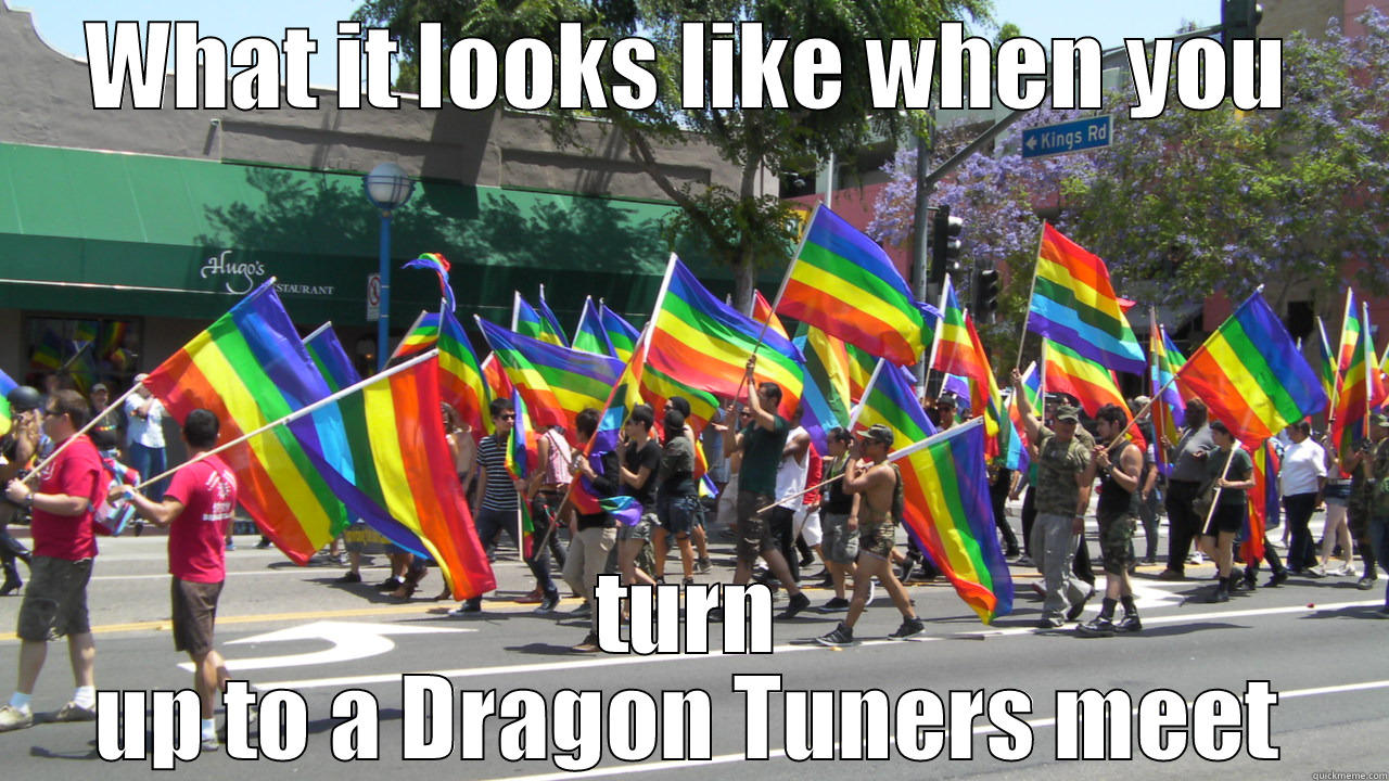 WHAT IT LOOKS LIKE WHEN YOU TURN UP TO A DRAGON TUNERS MEET Misc