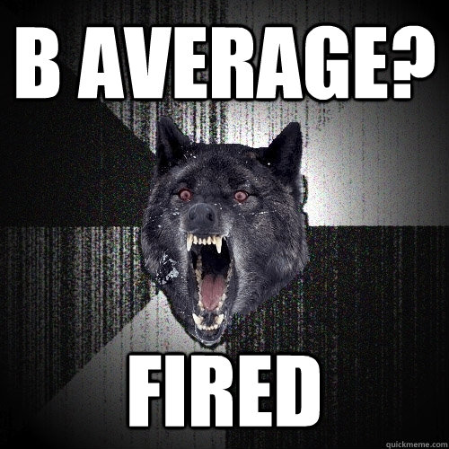 b average? fired  Insanity Wolf