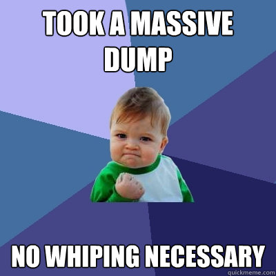 Took a massive dump No whiping necessary   Success Kid