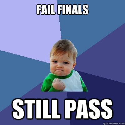 fail finals still pass  Success Kid