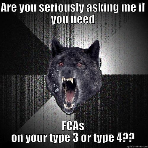 ARE YOU SERIOUSLY ASKING ME IF YOU NEED FCAS ON YOUR TYPE 3 OR TYPE 4?? Insanity Wolf