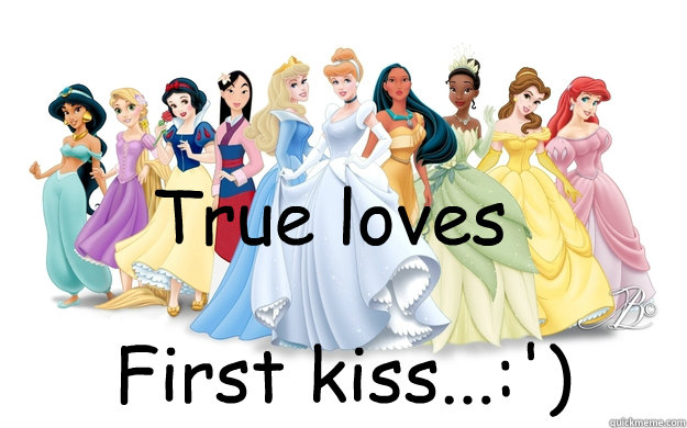 True loves First kiss...:')  disney princesses