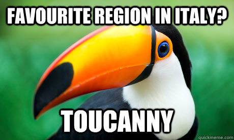 Favourite Region in Italy? Toucanny - Favourite Region in Italy? Toucanny  Toucan Do It