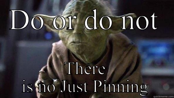 DO OR DO NOT THERE IS NO JUST PINNING True dat, Yoda.