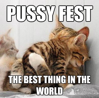 pussy fest the best thing in the world - pussy fest the best thing in the world  Kitty Hug