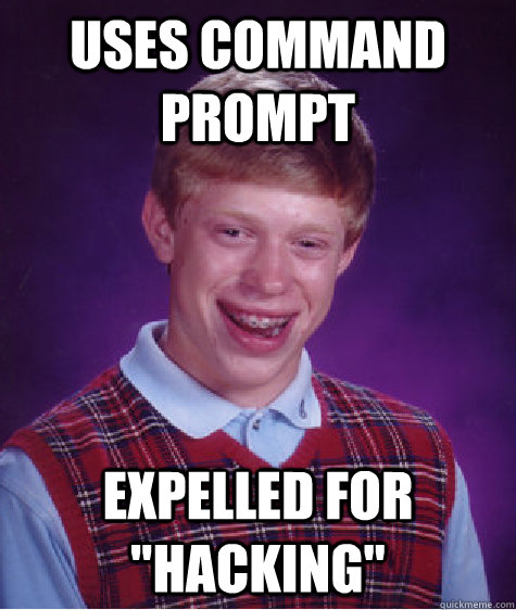 Uses command prompt expelled for 