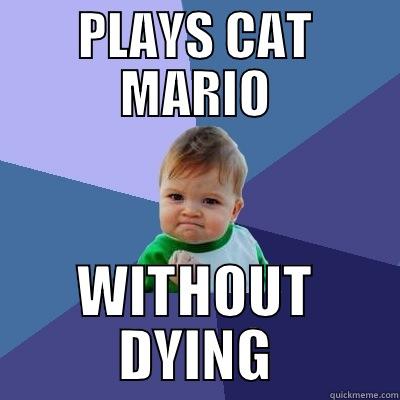 Success Kid plays Cat Mario - PLAYS CAT MARIO WITHOUT DYING Success Kid