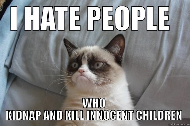 lol :D - I HATE PEOPLE  WHO KIDNAP AND KILL INNOCENT CHILDREN Grumpy Cat