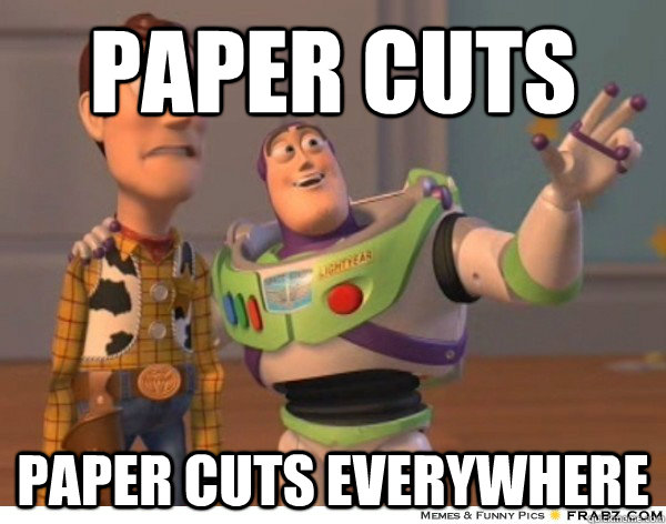 Paper Cuts Paper Cuts Everywhere  Buzzlightyear