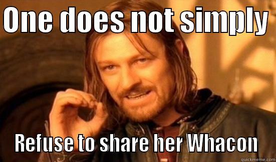 Greedy Mermaid - ONE DOES NOT SIMPLY  REFUSE TO SHARE HER WHACON Boromir