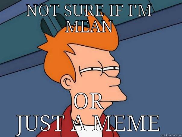 NOT SURE IF I'M MEAN OR JUST A MEME Futurama Fry