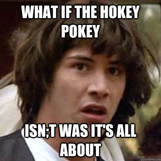 What if the Hokey Pokey isn;t was it's all about  conspiracy keanu